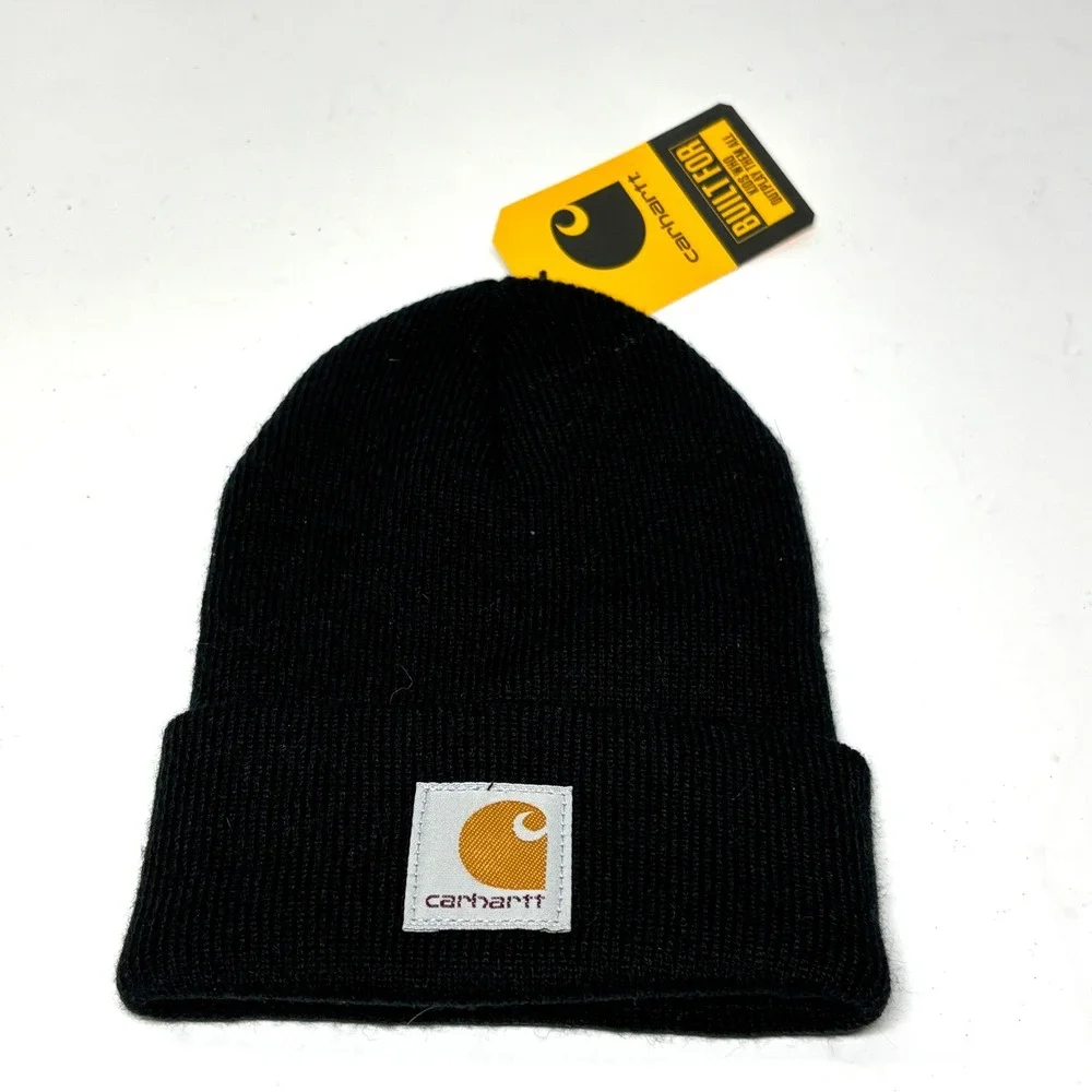 New Carhartt Acrylic Watch‎ Hat Toddler Infant Caviar Black Beanie Gorpcore